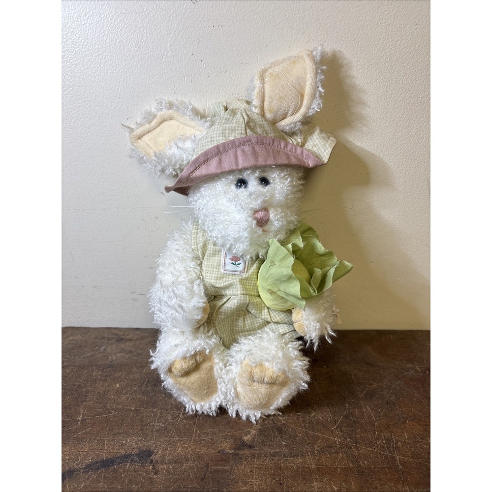 Boyds Bears White Rabbit Rosalie Bloomengrows Plush 10" #916500